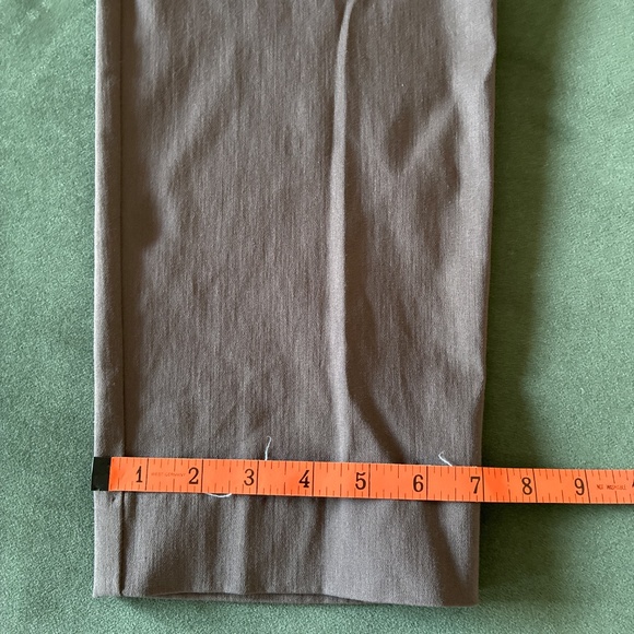 NWT Krazy Larry pull on stretch ankle pants in brown stretch S 6 - Picture 10 of 11